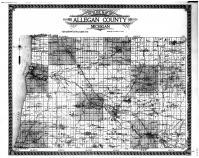 Allegan County Outline Map, Allegan County 1913